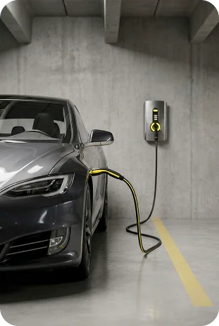 Instalação elétrica para carregador de veículo elétrico